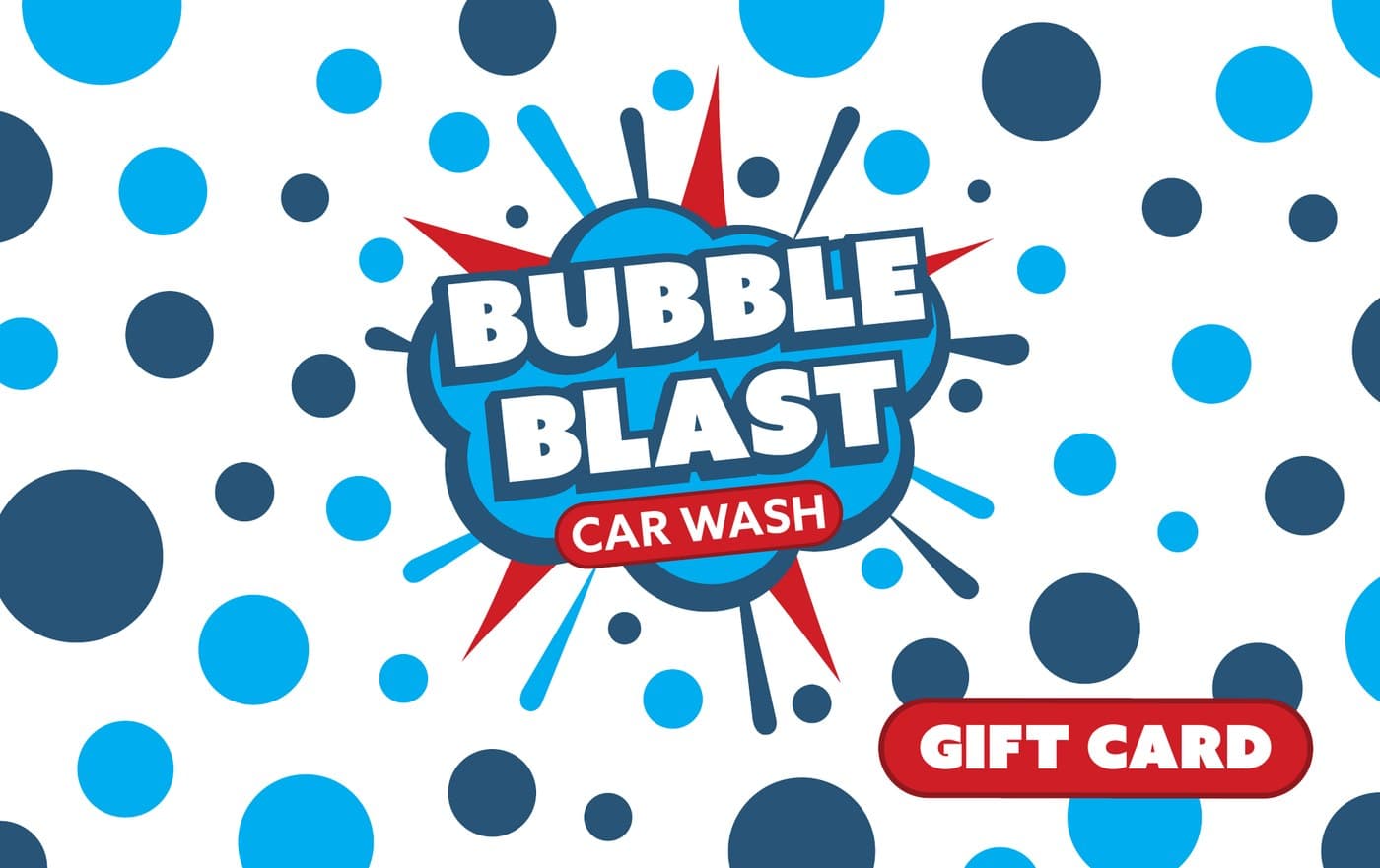 Bubble Blast Car Wash gift cards